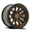 17x9 Arena A120 Terra Bronze Black Lip Wheel 6x5.5 Bolt Pattern 0mm Offset