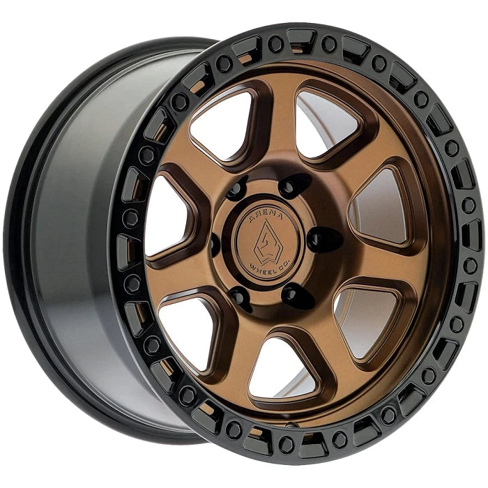 20x9 Arena A123 Throttle Bronze Black Lip Wheel 6x5.5 Bolt Pattern 0mm Offset
