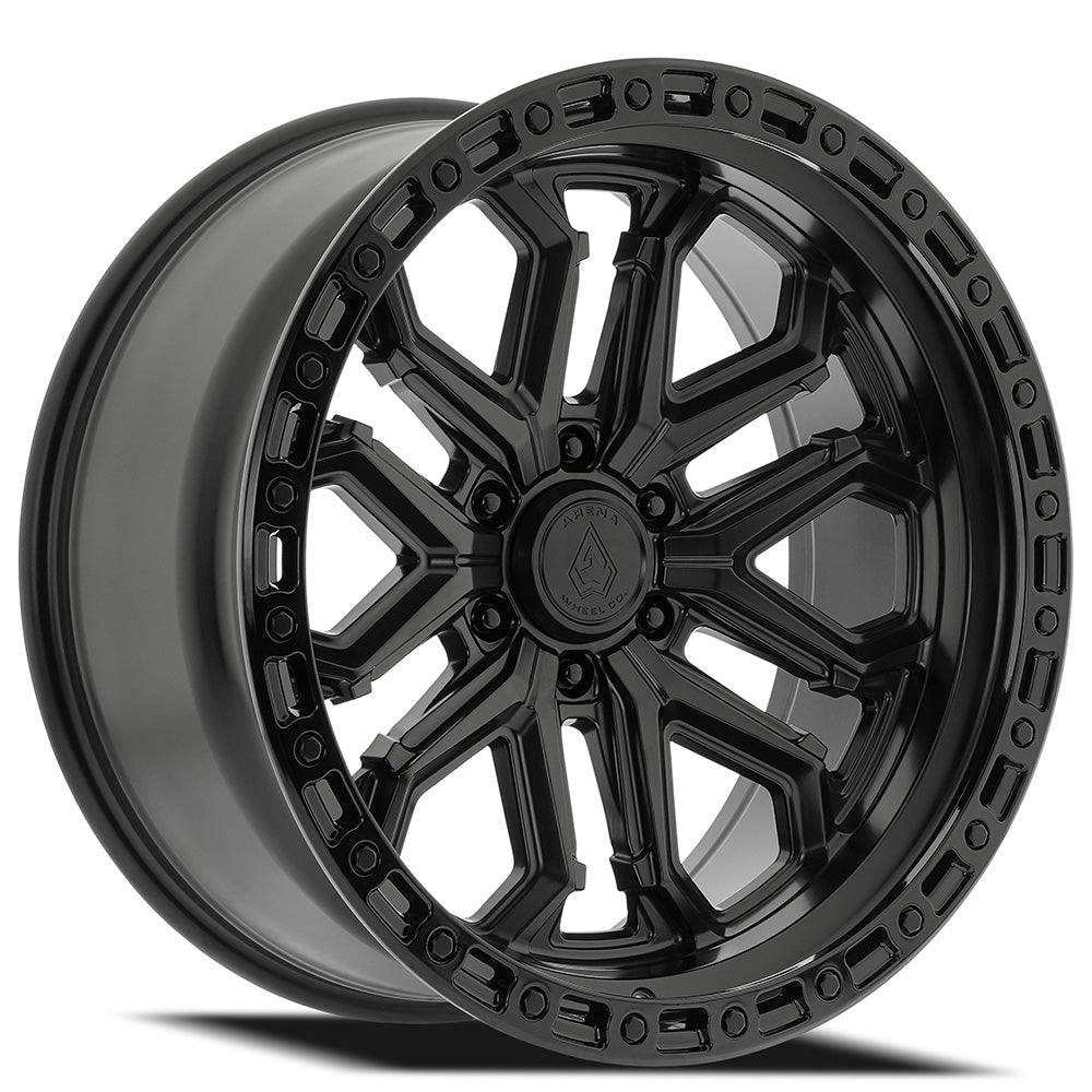 20x10 Arena A125 Jackal Satin Black Wheel 6x5.5 Bolt Pattern -18mm Offset