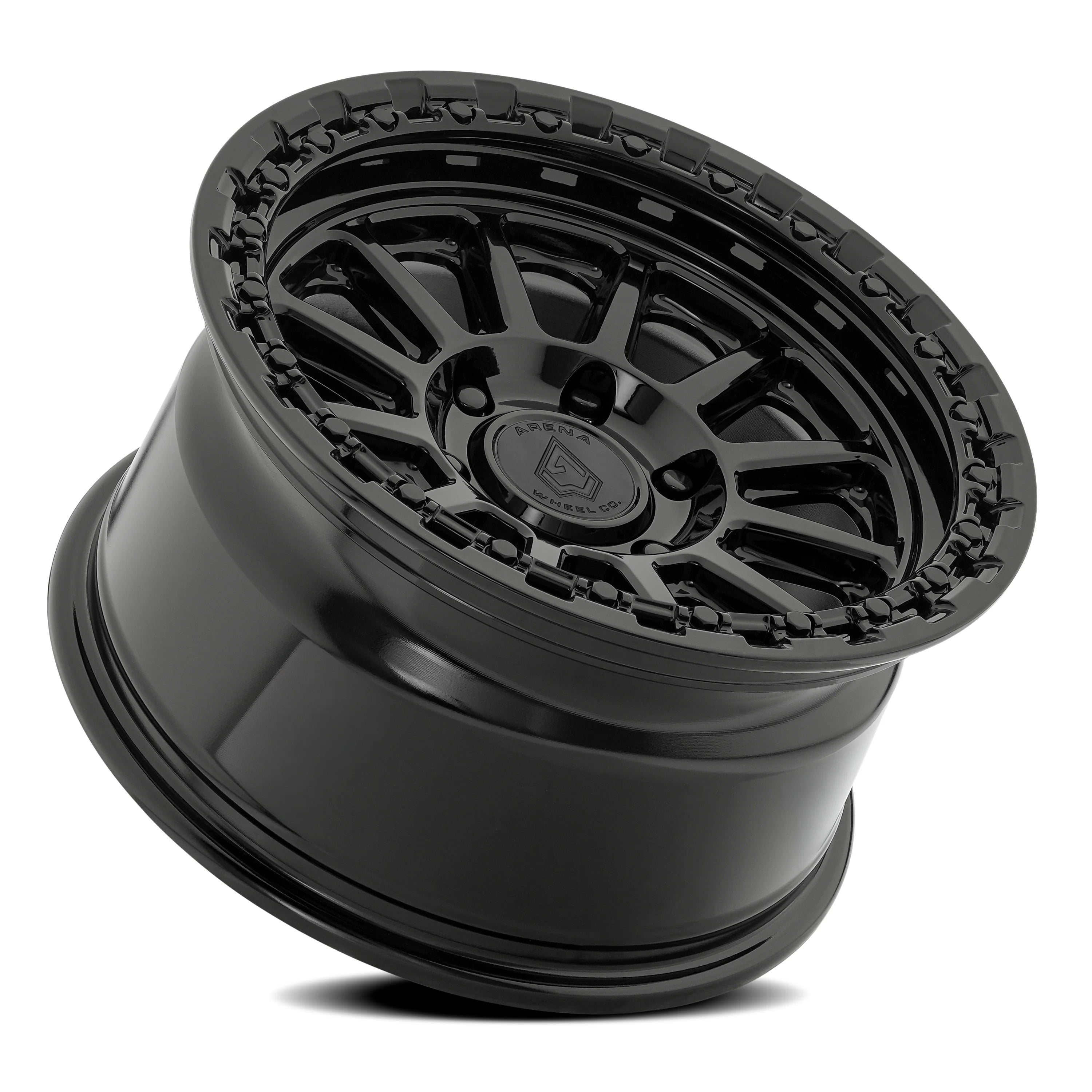 18x9 Arena A128 Enduro Glossy Black Wheel 6x5.5 Bolt Pattern 20mm Offset