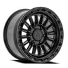 17x9 Arena A130 Podium Satin Black Gloss Lip Wheel 6x5.5 Bolt Pattern 0mm Offset