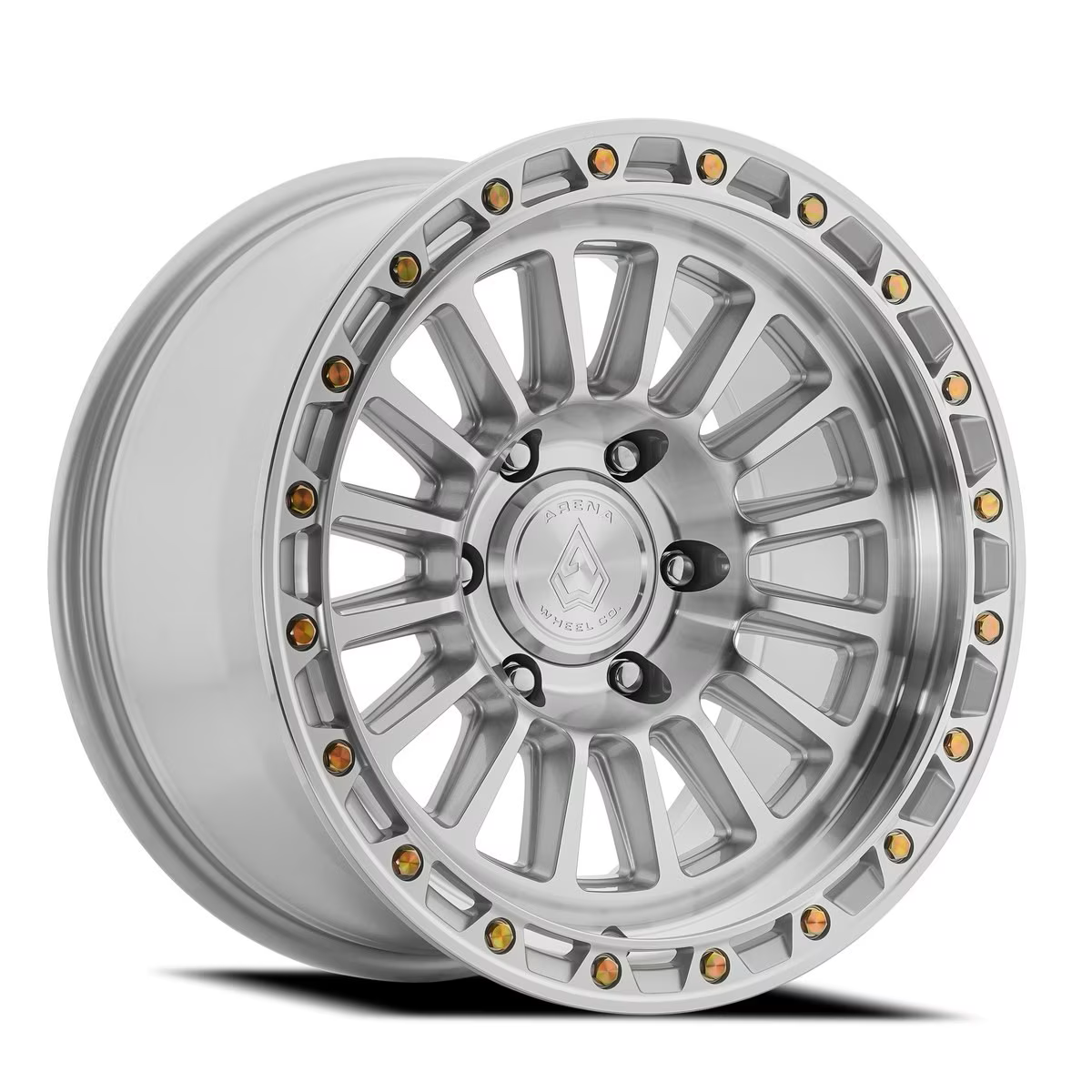 17x9 Arena A130 Podium Silver Machined Wheel 6x5.5 Bolt Pattern 0mm Offset