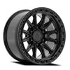 17x9 Arena A132 Blitz Satin Black Gloss Lip Wheel 6x5.5 Bolt Pattern 0mm Offset