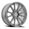 22x9.5 Arena A138 Lusso Gloss Silver Brush Wheel 6x5.5 Bolt Pattern 25mm Offset