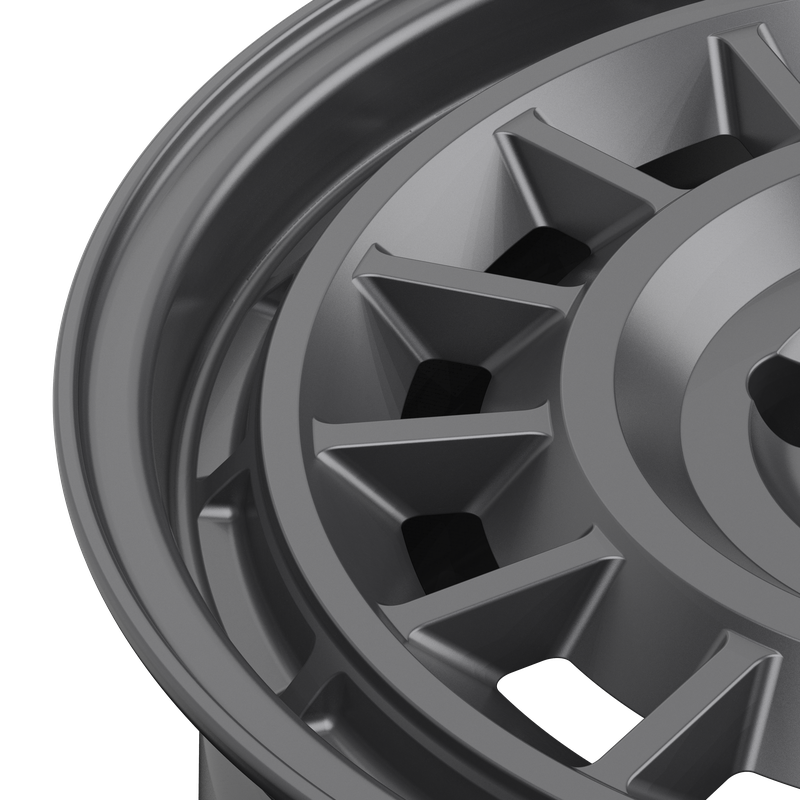 17x8 Fifteen 52 Alpen MX Satin Grey Wheel 5x4.5 Bolt Pattern +38mm Offset
