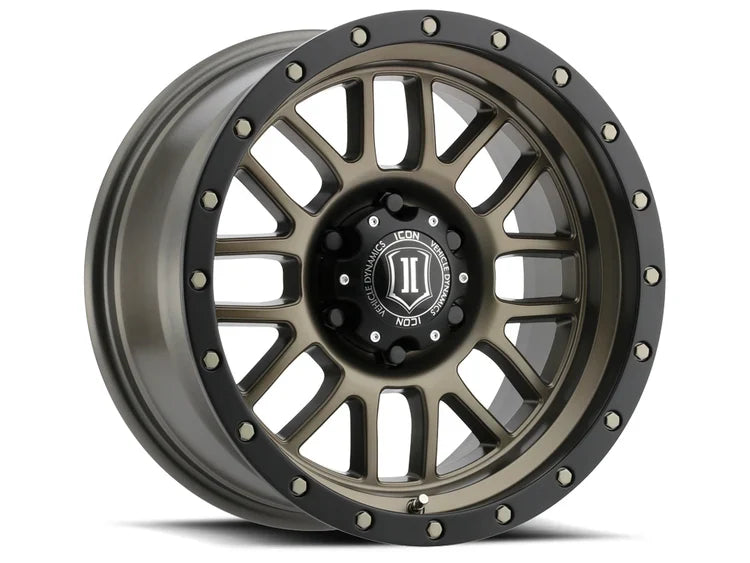 17x8.5 Icon Alloys Alpha Bronze Wheel 6x5.5 Bolt Pattern 0mm Offset