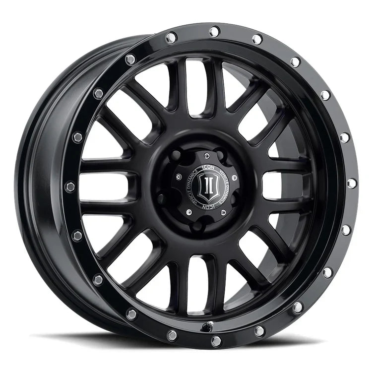 20x9 Icon Alloys Alpha Gloss Black Wheel 6x5.5 Bolt Pattern 16mm Offset