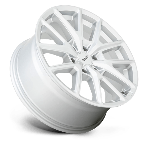 18x8 5 american racing ar945 hyper silver wheel 6x5.5 bolt pattern 20mm offset