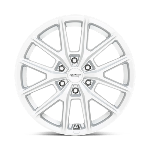 17x8 american racing ar945 hyper silver wheel 6x5.5 bolt pattern 20mm offset