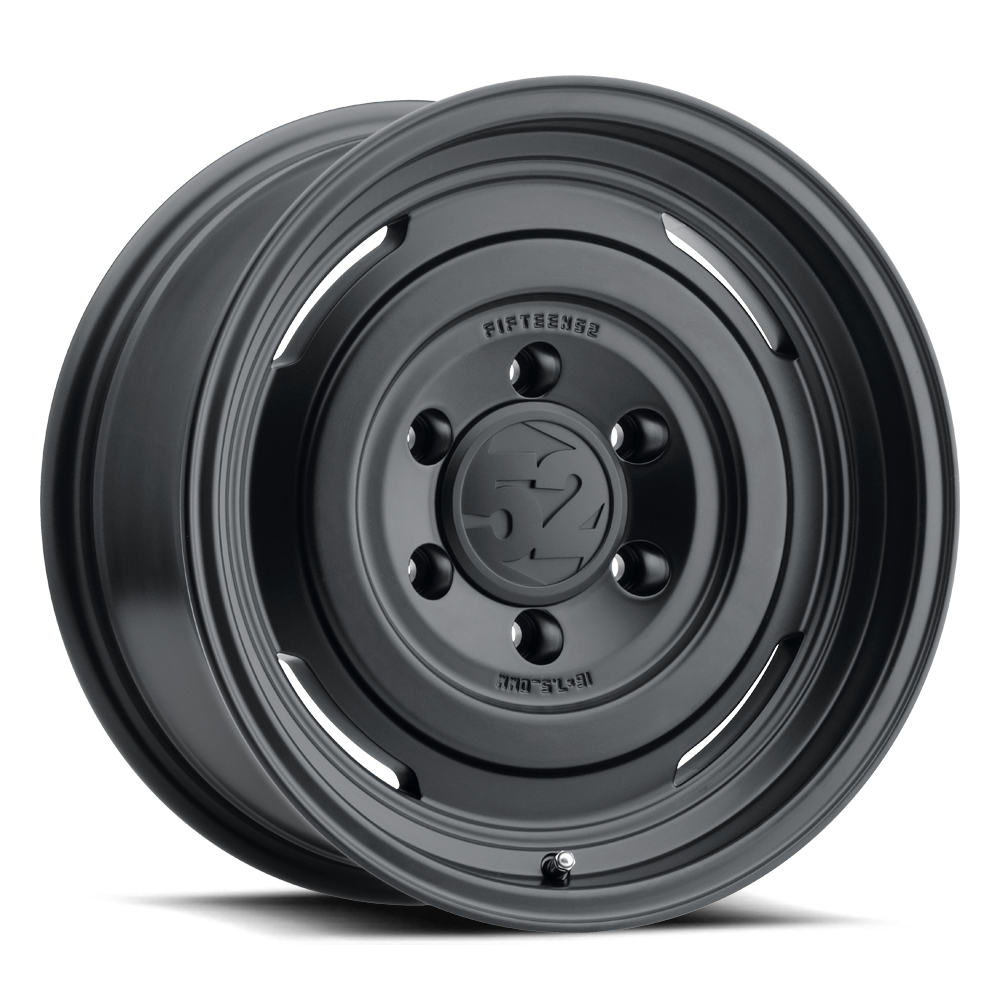 17x8.0 Fifteen 52 Analog HD Satin Black Wheel 6x5.5 Bolt Pattern +25mm Offset WITH Amp Tires Terrain Attack R/T