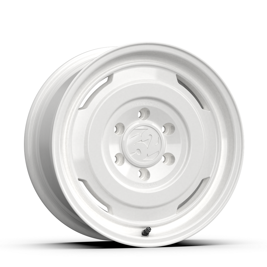 16x7.5 Fifteen 52 Analog HD Gloss White Wheel 6x5.5 Bolt Pattern 0mm Offset