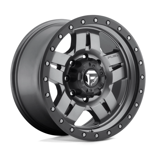 15x10 fuel off road d558 anza matte gunmetal black bead ring wheel 5x4.5 bolt pattern 43mm offset