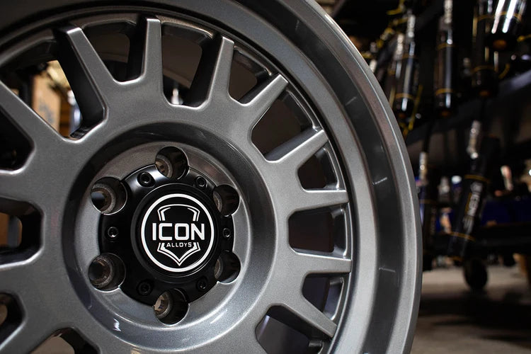 17x8.5 Icon Alloys Anza Gun Metal Wheel 6x5.5 Bolt Pattern 0mm Offset