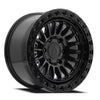 20x9 Arena A153 Apache Satin Blk Gloss Lip Wheel 6x5.5 Bolt Pattern 0mm Offset