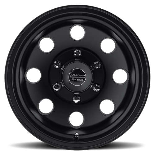 16x8 american racing ar172 baja satin black wheel 5x4.5 bolt pattern 0mm offset