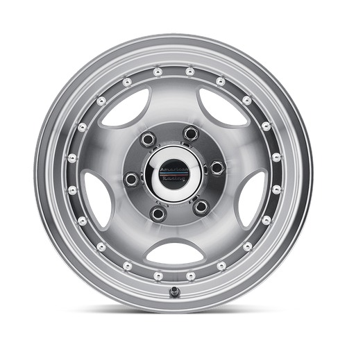 15x8 american racing ar23 type 23 machined w clear coat wheel 6x5.5 bolt pattern 19mm offset