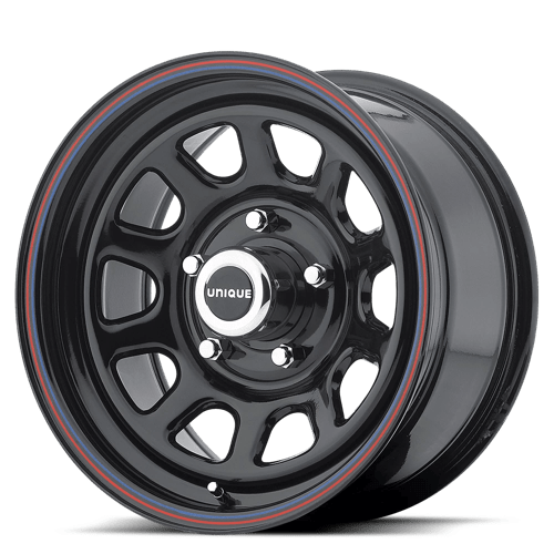 15x10 american racing ar767 d window gloss black w stripes wheel 5x4.5 bolt pattern 38mm offset