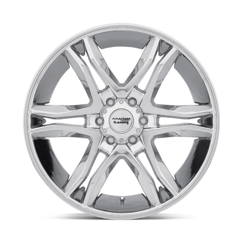 16x8 american racing ar893 mainline chrome wheel 6x5.5 bolt pattern 0mm offset