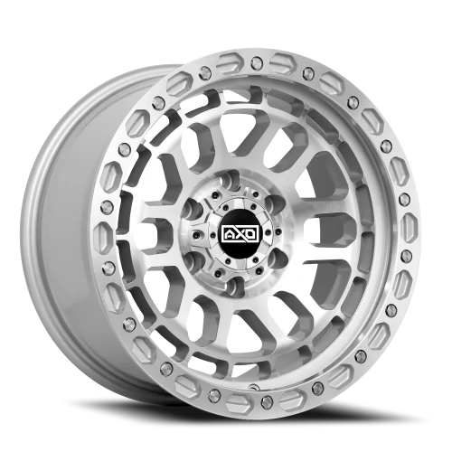 20x9 AXD Off-Road AS4 Silver Machined Wheel 6x5.5 Bolt Pattern 0mm Offset