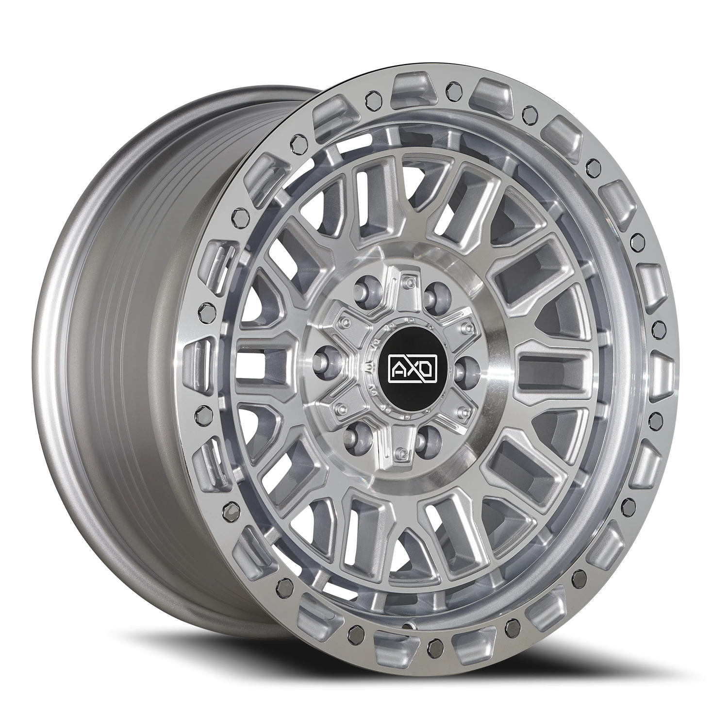 18x9 AXD Off-Road AS6 Silver Machined Wheel 6x5.5 Bolt Pattern 0mm Offset