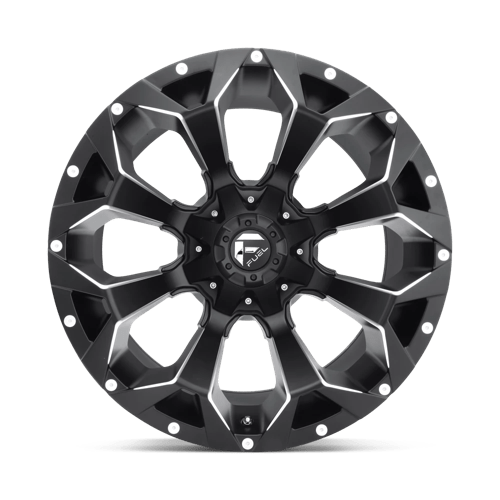 17x9 fuel off road d546 assault matte black milled wheel 6x5.5 bolt pattern 12mm offset