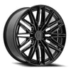 24x10 Arena A149 Aviator Glossy Black Wheel 6x5.5 Bolt Pattern 25mm Offset