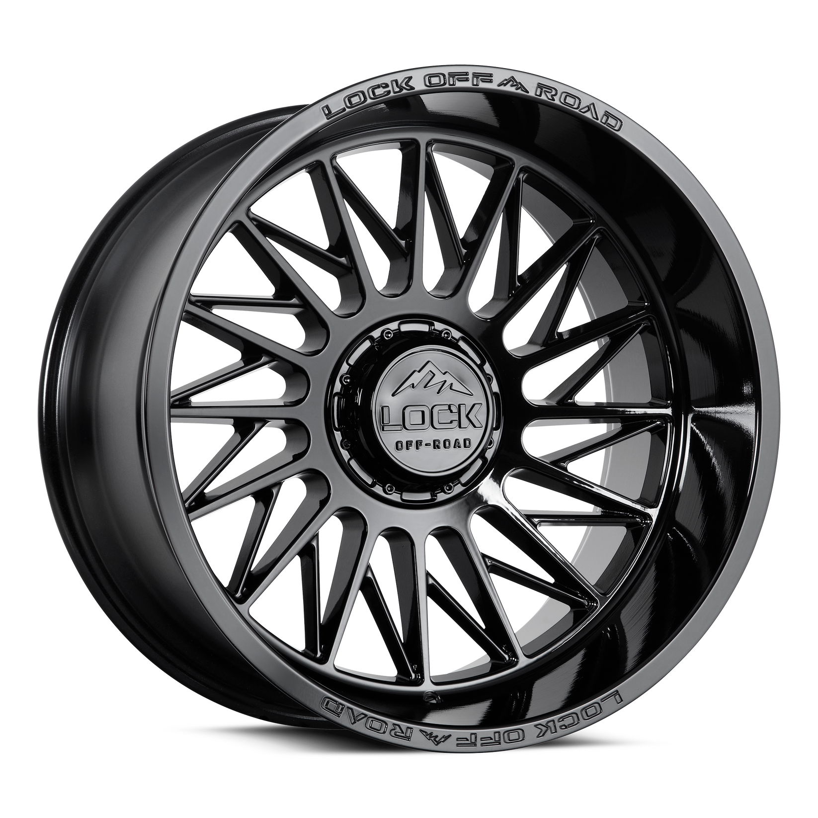 22x10 lock off-road assault gloss black wheel 6x5.5 bolt pattern 18mm offset