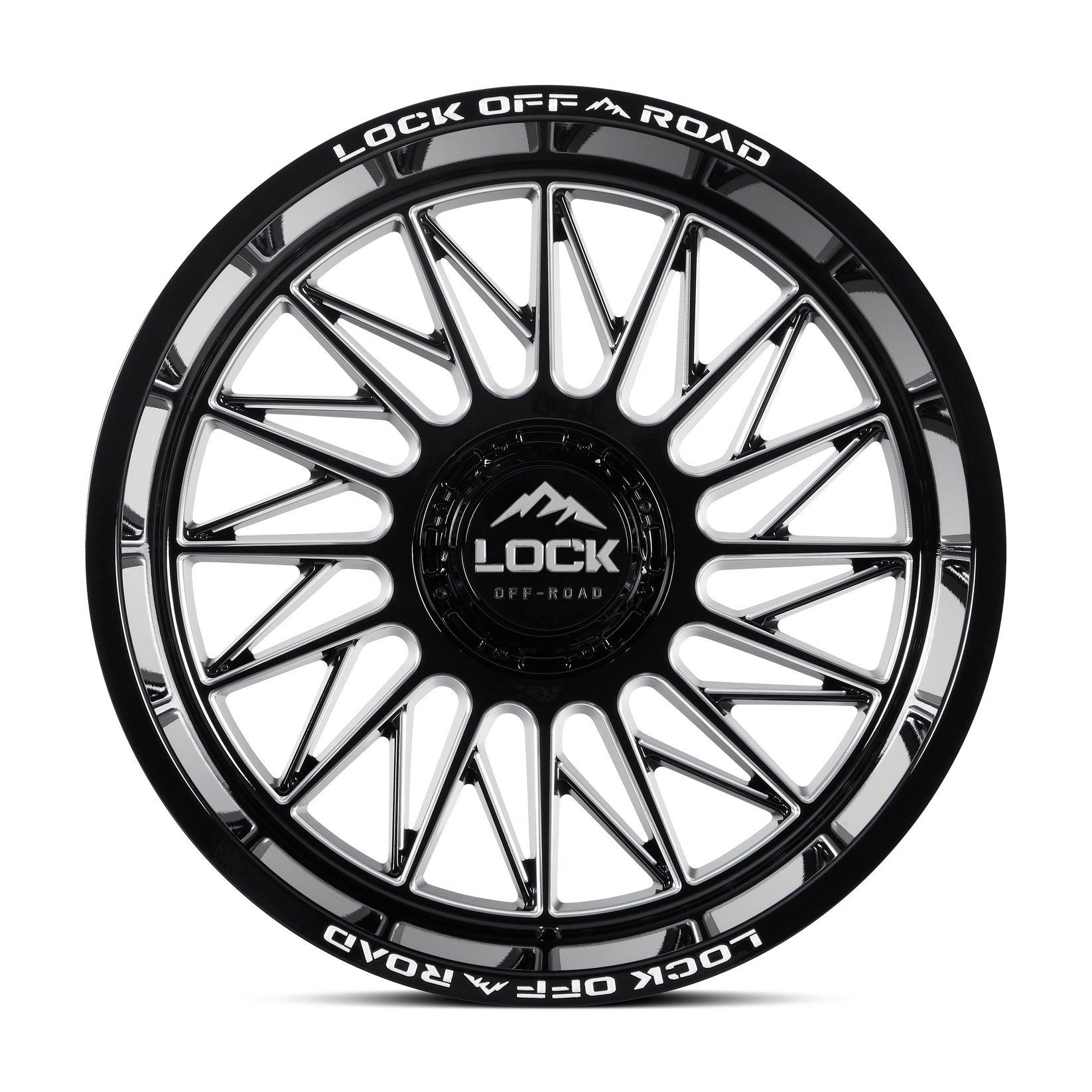 20x9 lock off-road assault gloss black milled wheel 6x5.5 bolt pattern 1mm offset
