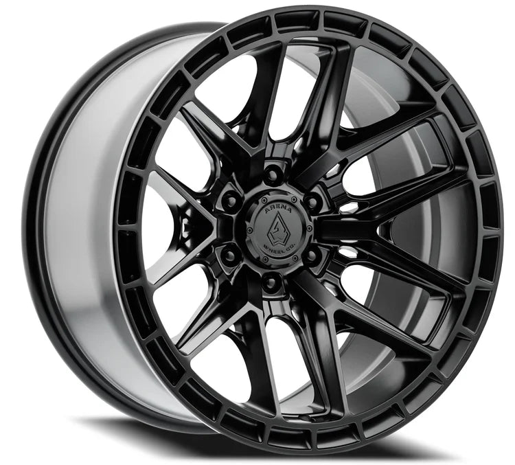 20x10 arena wheel a114 battle satin black wheel 6x5.5 bolt pattern 18mm offset