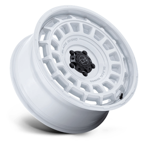 17x8 5 black rhino hard alloys br024 awol gloss white wheel 6x5.5 bolt pattern 25mm offset