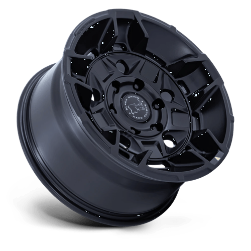 17x8 5 black rhino hard alloys br028 guard matte black wheel 6x5.5 bolt pattern 0mm offset