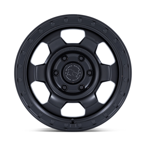 17x8 5 black rhino hard alloys br029 trooper matte black wheel 6x5.5 bolt pattern 0mm offset