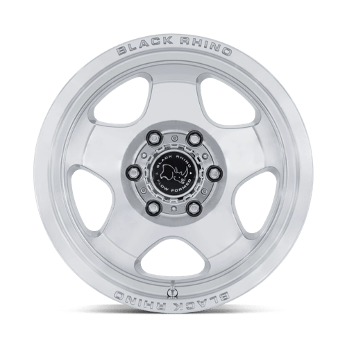 17x8 black rhino hard alloys br031 sol gloss silver w machined face wheel 6x5.5 bolt pattern 20mm offset