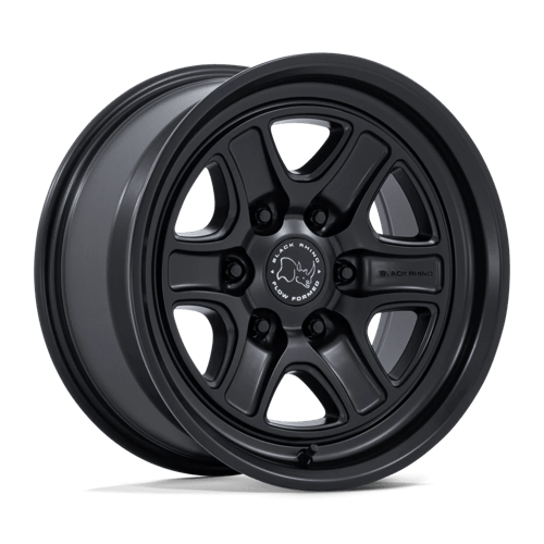 17x8 5 black rhino hard alloys br032 echo matte black wheel 6x5.5 bolt pattern 25mm offset