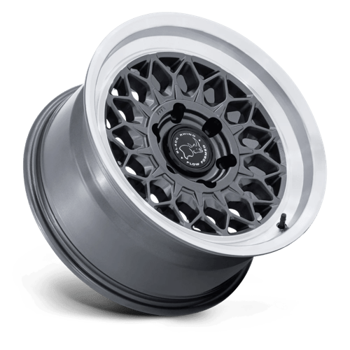 17x8 5 black rhino hard alloys br034 graz gloss gunmetal w machined lip wheel 6x5.5 bolt pattern 25mm offset