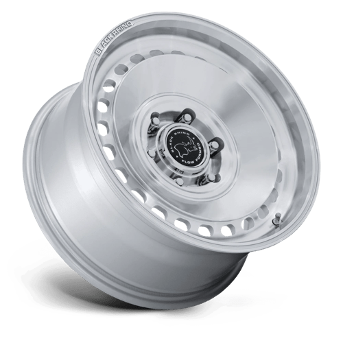 17x8 5 black rhino hard alloys br036 basin gloss silver w machined face wheel 6x5.5 bolt pattern 0mm offset