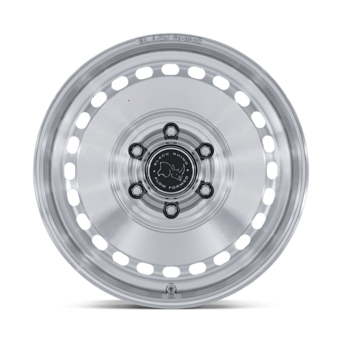 17x8 5 black rhino hard alloys br036 basin gloss silver w machined face wheel 6x5.5 bolt pattern 25mm offset