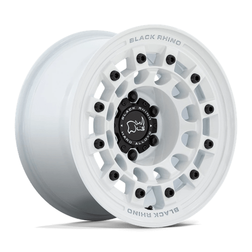 17x8 black rhino hard alloys br004 fuji gloss white wheel 5x4.5 bolt pattern 30mm offset