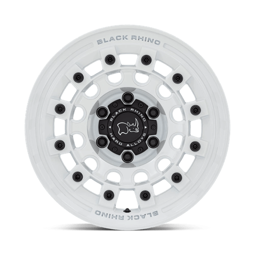 17x8 black rhino hard alloys br004 fuji gloss white wheel 5x4.5 bolt pattern 30mm offset