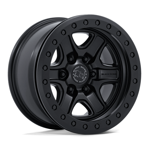 17x8.5 Blk Rhino Echo Trail Blk Beadlock Wheel 6x5.5 Bolt Pattern 0mm Offset