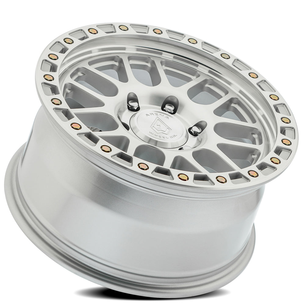 18x9 Arena A119 Boost Gloss Silver Machined Wheel 6x5.5 Bolt Pattern 0mm Offset
