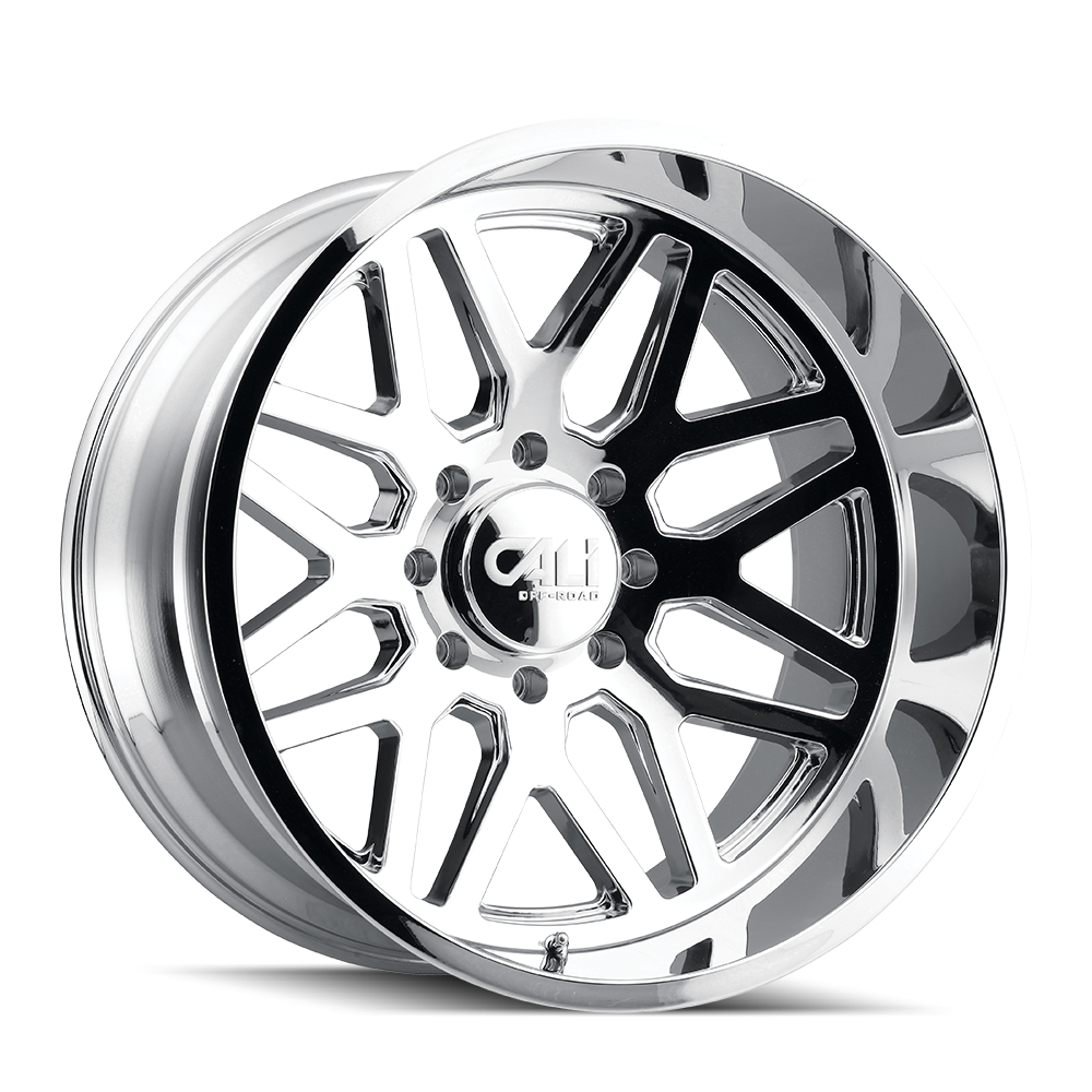22x12 cali off-road invader chrome wheel 6x5.5 bolt pattern 51mm offset