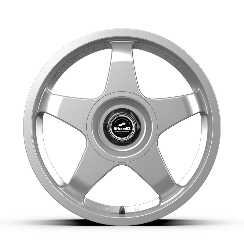17x7.5 Fifteen 52 Chicane Gloss Silver Wheel 5x4.5 Bolt Pattern +40mm Offset