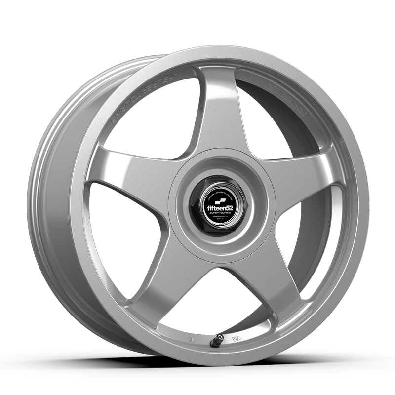 17x7.5 Fifteen 52 Chicane Gloss Silver Wheel 5x4.5 Bolt Pattern +40mm Offset