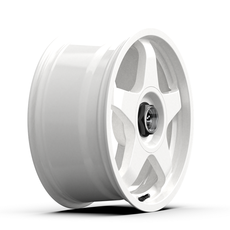 18x8.5 Fifteen 52 Chicane Gloss White Wheel 5x4.5 Bolt Pattern +35mm Offset