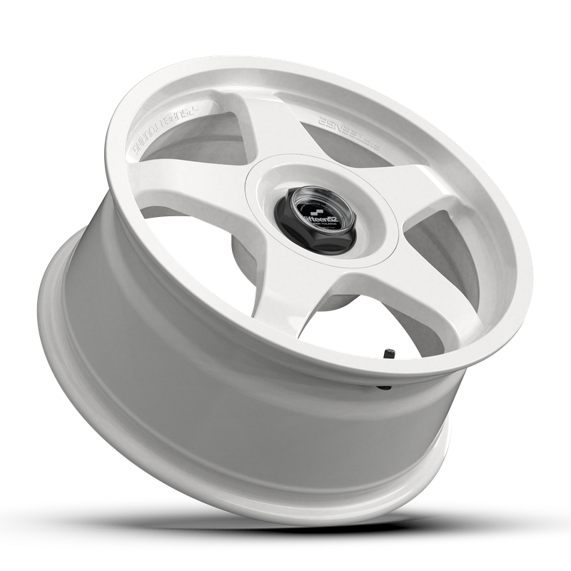 18x8.5 Fifteen 52 Chicane Gloss White Wheel 5x4.5 Bolt Pattern +35mm Offset