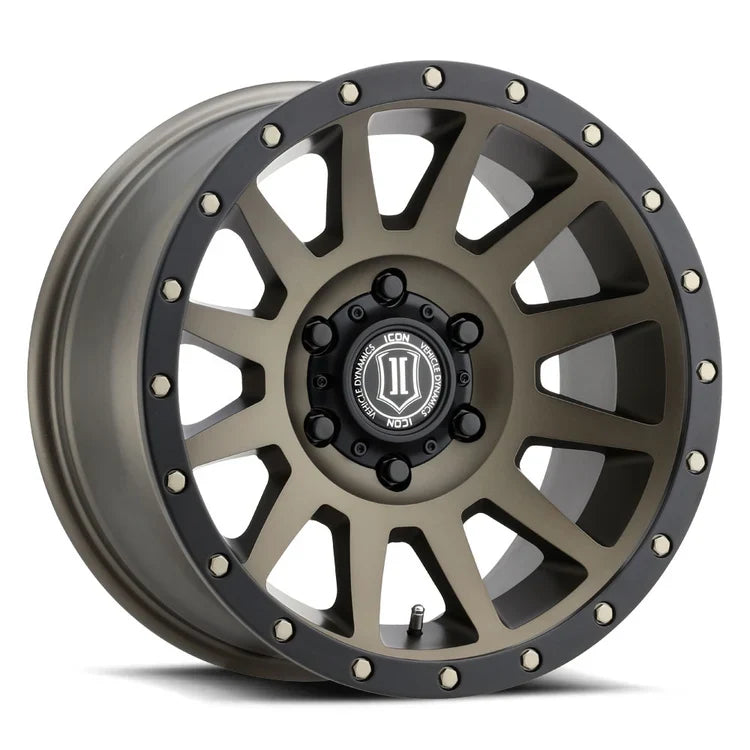 18x9 Icon Alloys Compression Bronze Wheel 6x5.5 Bolt Pattern 0mm Offset