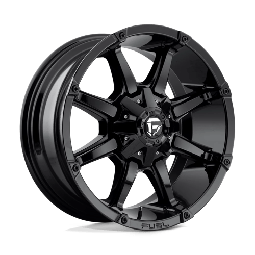 20x9 fuel off road d575 coupler gloss black wheel 6x5.5 bolt pattern 1mm offset
