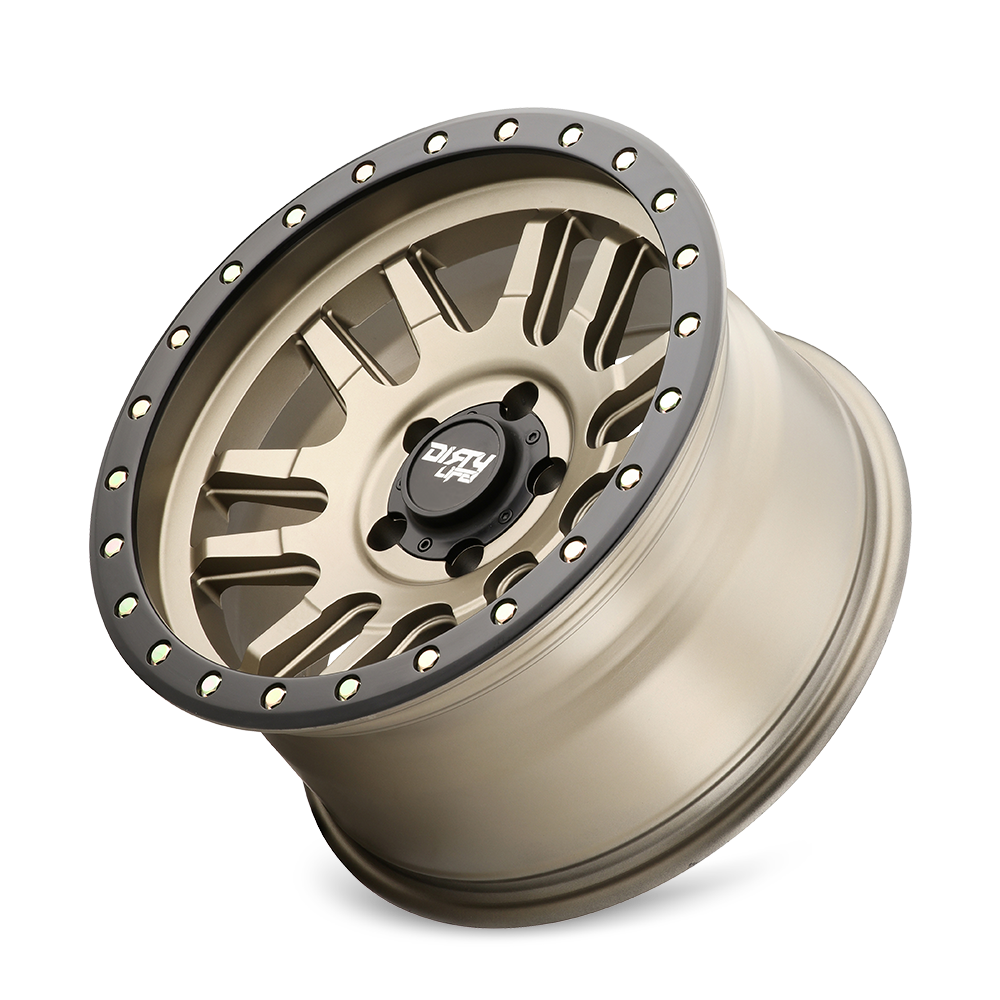 17x9 dirty life canyon pro satin gold wheel 6x5.5 bolt pattern 12mm offset