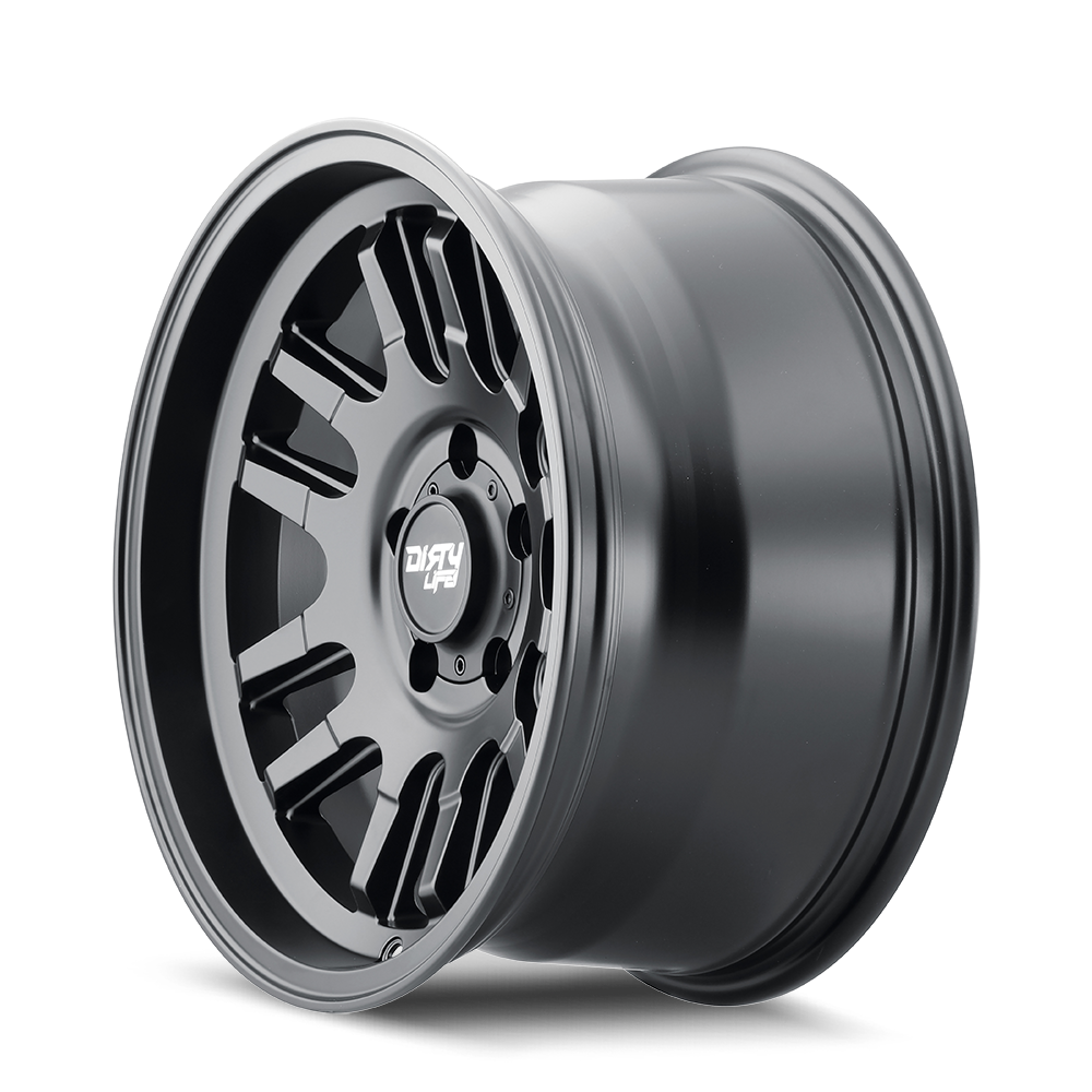 17x9 dirty life canyon matte black wheel 6x5.5 bolt pattern 0mm offset